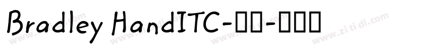Bradley HandITC-常规字体转换